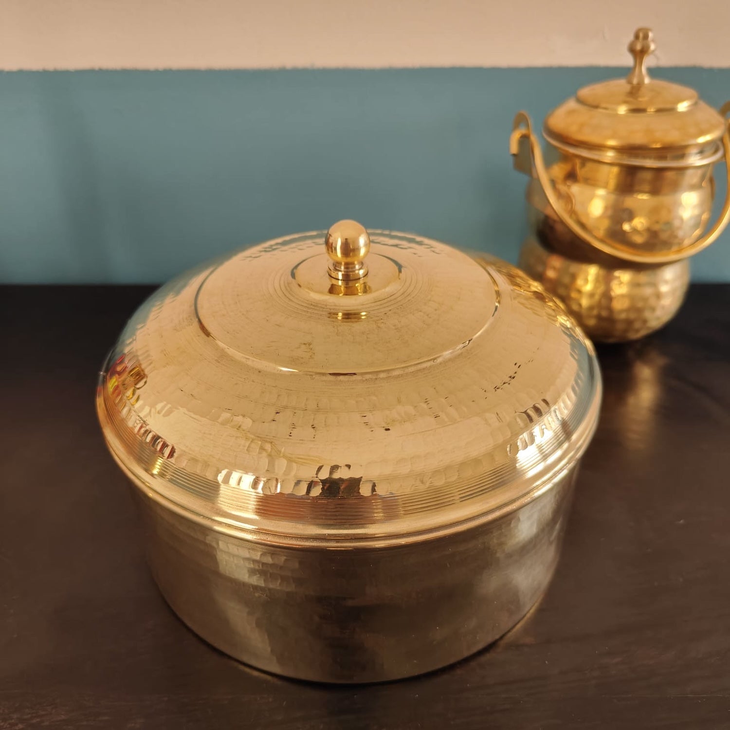 Brass Coating Roti Box